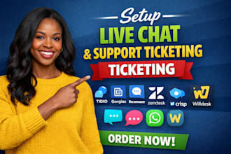 setup tidio gorgias re amaze zendesk crisp chat chatra whatsapp chat willdesk