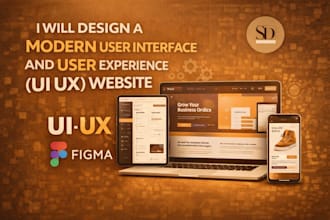 design a modern user interface and user experience UI and UX website