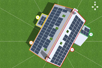 design 3d solar pv system and pv sol simulation report