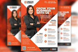 design german creative flyer brouchure banner poster for business marketings