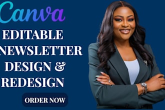 design canva newsletter, email newsletter template, editable newsletter