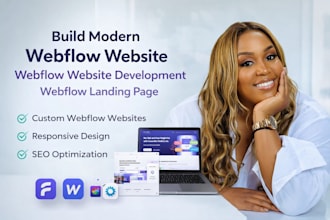 build modern webflow website, webflow website development, webflow landing page
