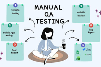 qa test  manual functionality of your website app