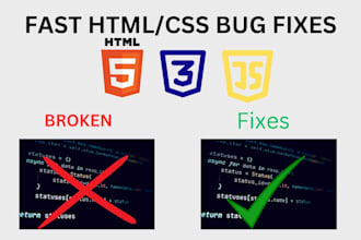 fix HTML CSS bugs and layout issues in your website