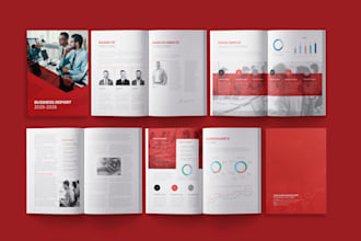 design corporate brochure annual report and company profile