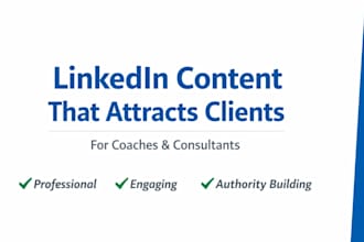 write engaging linkedin posts for coaches and consultants