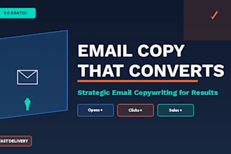 write high converting sales email copy and sequences that drive revenue
