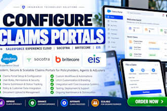 configure claims portals on salesforce experience cloud socotra britecore eis