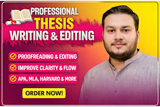 professionally proofread and edit your thesis, dissertation or research proposal