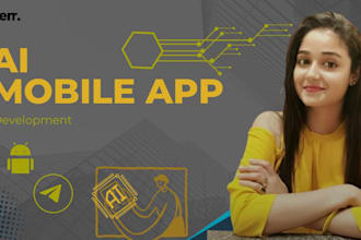 develop ai mobile apps, ai chatbots, ai websites and ai saas solutions