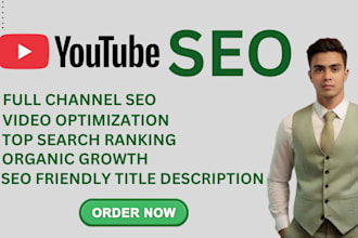 be your youtube video SEO expert for improving video rank