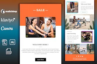 design editable mailchimp email templates and newsletters