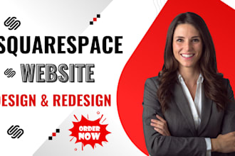 design redesign and update squarespace website landing page