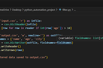 build custom python automation and scraping scripts