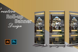 design roller banner, retractable banner or standee