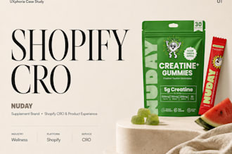 design a conversion focused shopify store to improve UX, cro and aov