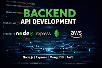 build secure rest API and backend with nodejs and mongodb
