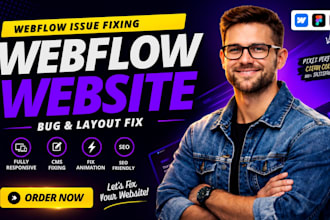fix webflow bugs, layout issues, cms and broken mobile responsiveness
