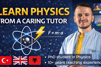 tutor you in physics and solve problems step by step