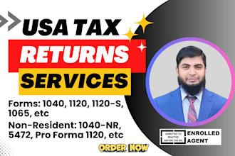 prepare your US tax returns forms 1040 1120 1120s 1065