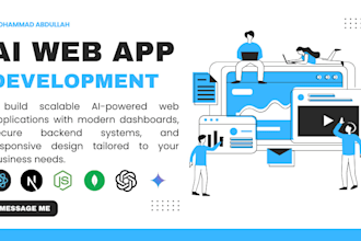 develop ai web apps using llm, gpt and modern tech stack