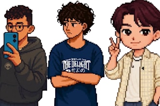 pixel art character character design sprite sheet pixel animation game art 8bit