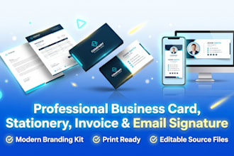 design custom business card email signature invoice create letterhead template