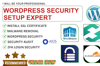 setup wordpress security plugin wordfence sucuri solid malcare aios ithemes