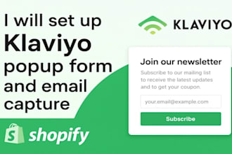 set up klaviyo pop up form for shopify