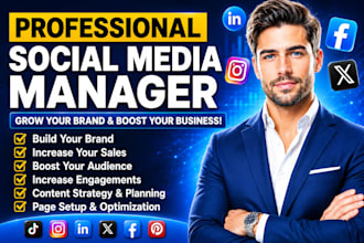 be your social media marketing manager content creator for instagram facebook