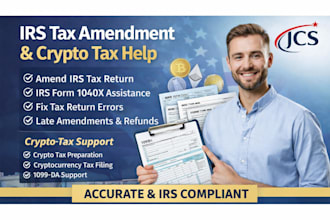 amend irs tax return, irs form 1040x, crypto tax preparation, form 8849, usa tax
