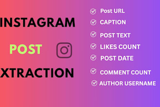 extract instagram post and reels