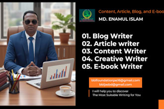blog article and ebook writer