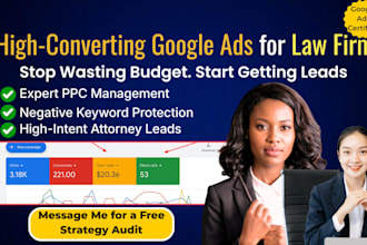 run high converting google ads for law firm and attorneys