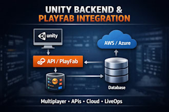 integrate playfab, firebase or custom backend in unity