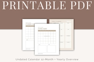 design a digital planner PDF in canva for etsy or downloads
