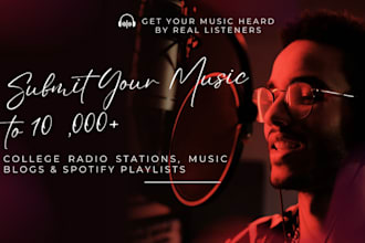 broadcast your music to 10k college radio stations music blogs fm radio