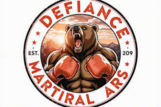 design a professional boxing logo for gym, brand, or team