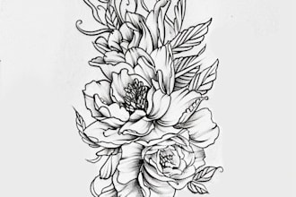 custom realistic tattoo design, tattoo sleeve