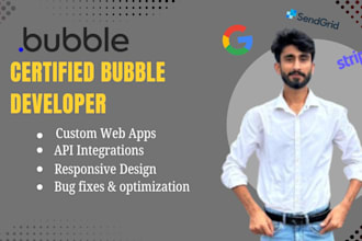 develop a professional production ready bubble io marketplace or saas