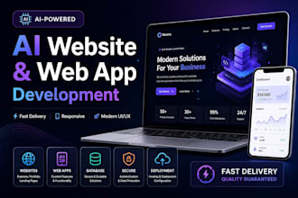 build a modern ai website, web app, or mvp