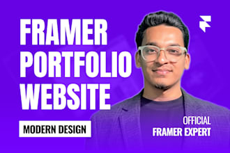 design premium framer portfolio website