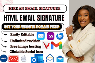 clickable HTML email signature for gmail outlook apple mail