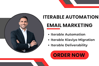 setup iterable workflow automation iterable klaviyo migration domain auth setup