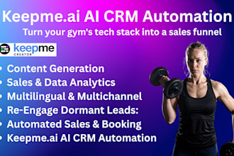 keepmeai fitness CRM, ai lead engagement setup, automated retention workflows