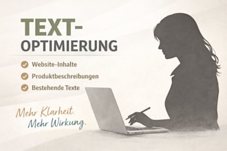 edit and improve your german text professionally
