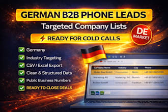 create targeted german company phone lists for kaltakquise CSV