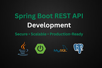 create a production ready spring boot rest API in java