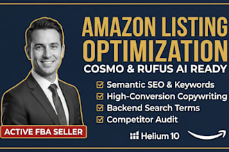 optimize your amazon listing for cosmo, rufus ai, and SEO dominance