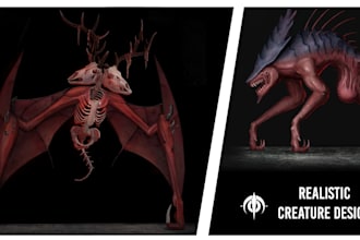 design realistic creatures and monsters